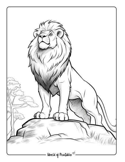 Lion Free Coloring Pages