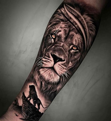 Lion Tattoo Forearm