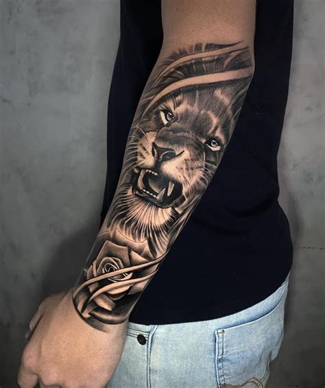 Lion Tattoo Inside Arm