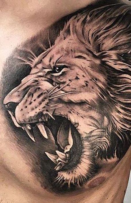 Lion Tattoo Roaring