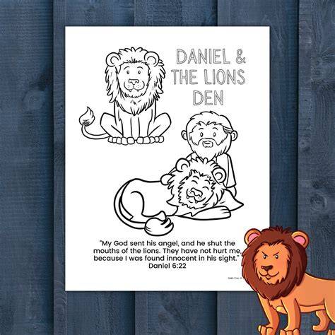 Lions Den Coloring Pages