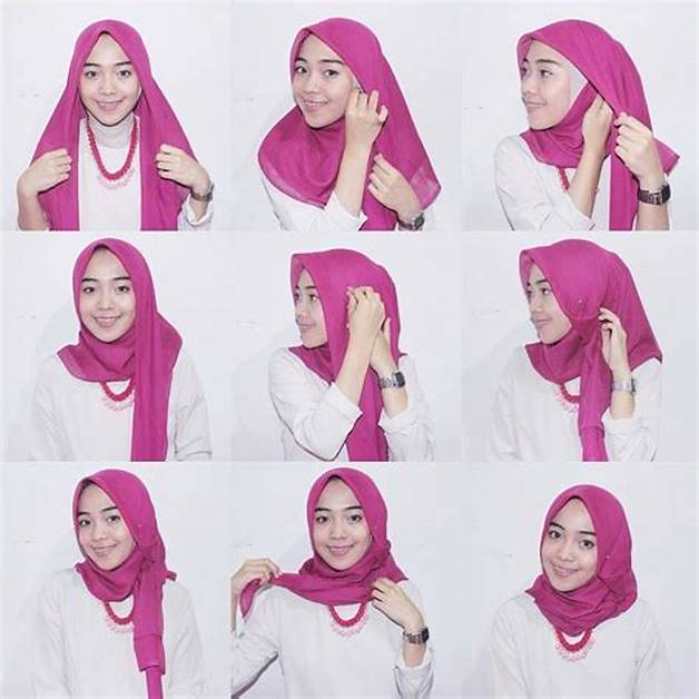 Lipat Hijab Segi Empat