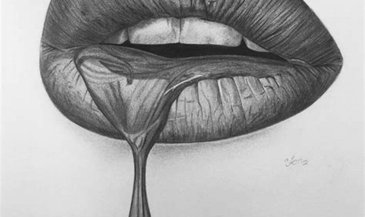 The Art of Lips Pencil Sketch: A Guide to Creating Realistic Lip Drawings