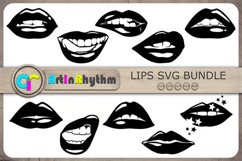 Download Lips Bundle - Lips SVG Cut File... Commercial Use