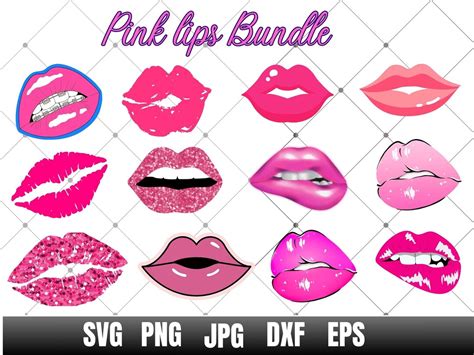 Download Lips Bundle - Lips SVG Cut File... Creativefabrica Free PSD Mockups