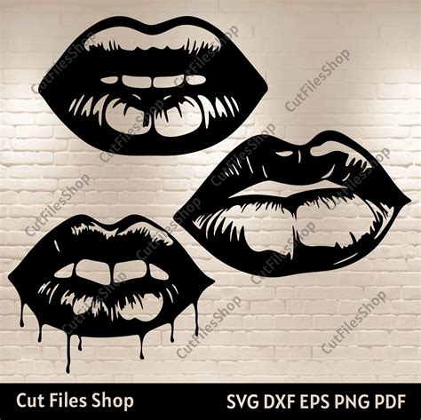 Download Lips Creativefabrica DXF Files