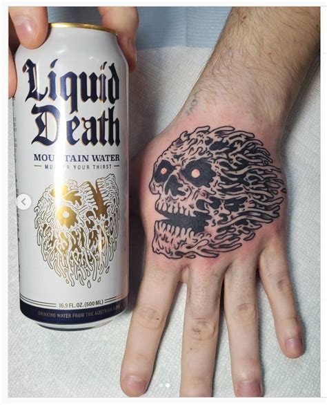 Liquid Death Tattoo