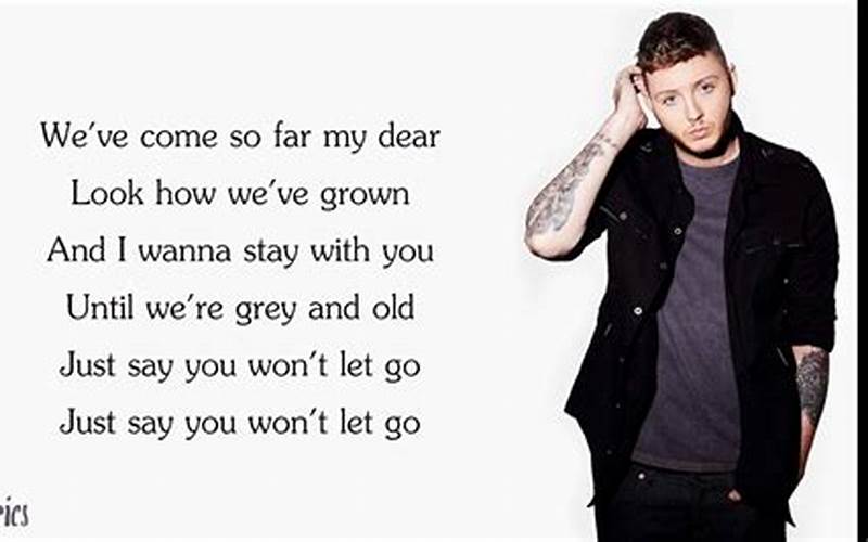 Lirik Lagu Say You Won'T Let Go