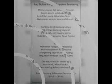 Lirik Lagu Ayo Dolan Nang Kabupaten Semarang