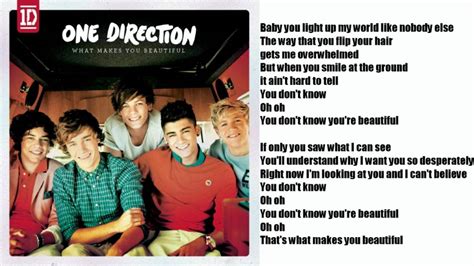 Lirik Lagu One Direction What Makes You Beautiful