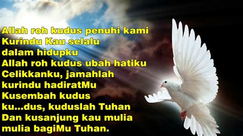 Lirik Lagu Tuhan Roh Kudus Penuhi Kita