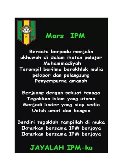Lirik Mars Ipm