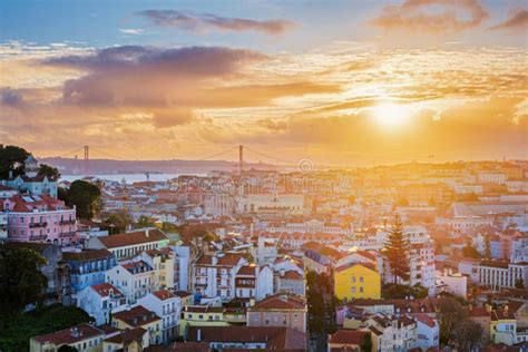 Lisbon sunset viewpoint