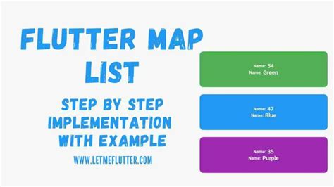 List And Map In Flutter