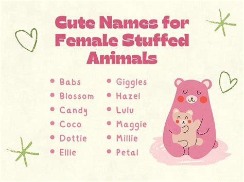 List Cute Names For Stuffed Animals