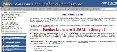 List Of Online Payday Loan Regulations