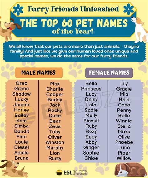 List Of Pet Names