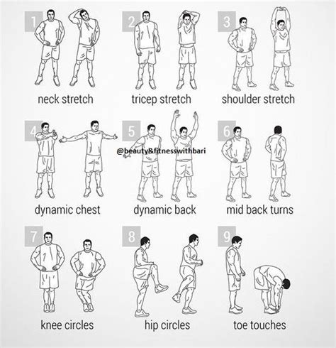 List Of Warm Up Exercises From Head To Toe