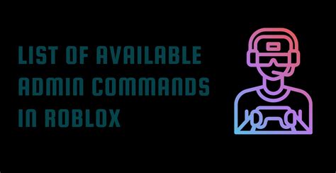 List of Commands Roblox (2023) - TodoRoblox