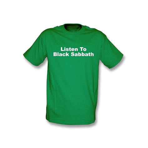 Listen To Black Sabbath Shirt