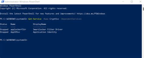 Listing Windows Services in PowerShell