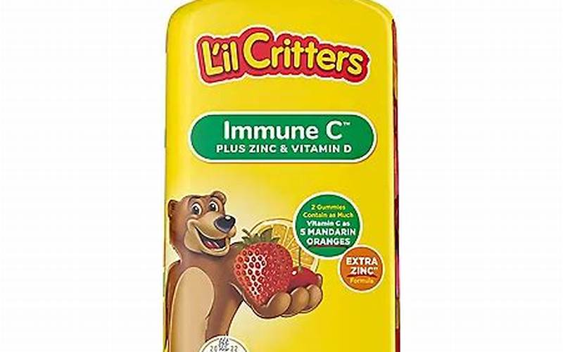Little Critters Immune C Plus Zinc And Vitamin D