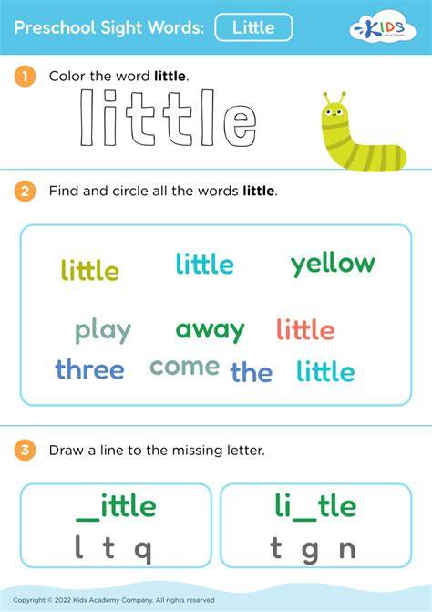 Little Achievers Worksheets