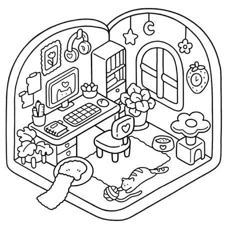 Little Corner Coloring Pages