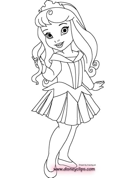 Little Disney Princess Coloring Pages
