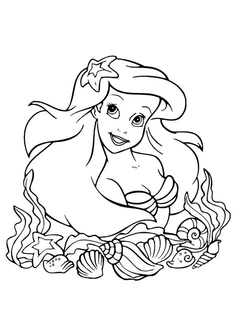 Little Mermaid Coloring Pages For Kids