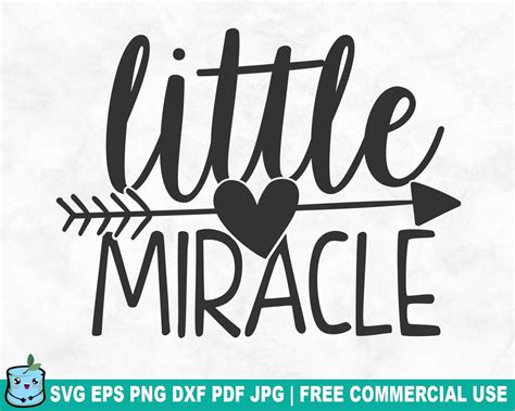 Download Little Miracle SVG Cut File - Newborn Printable