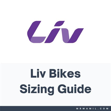 Liv Bike Size Chart