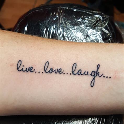 Live Laugh Love Tattoo for Wrist Love tattoos, Tattoos