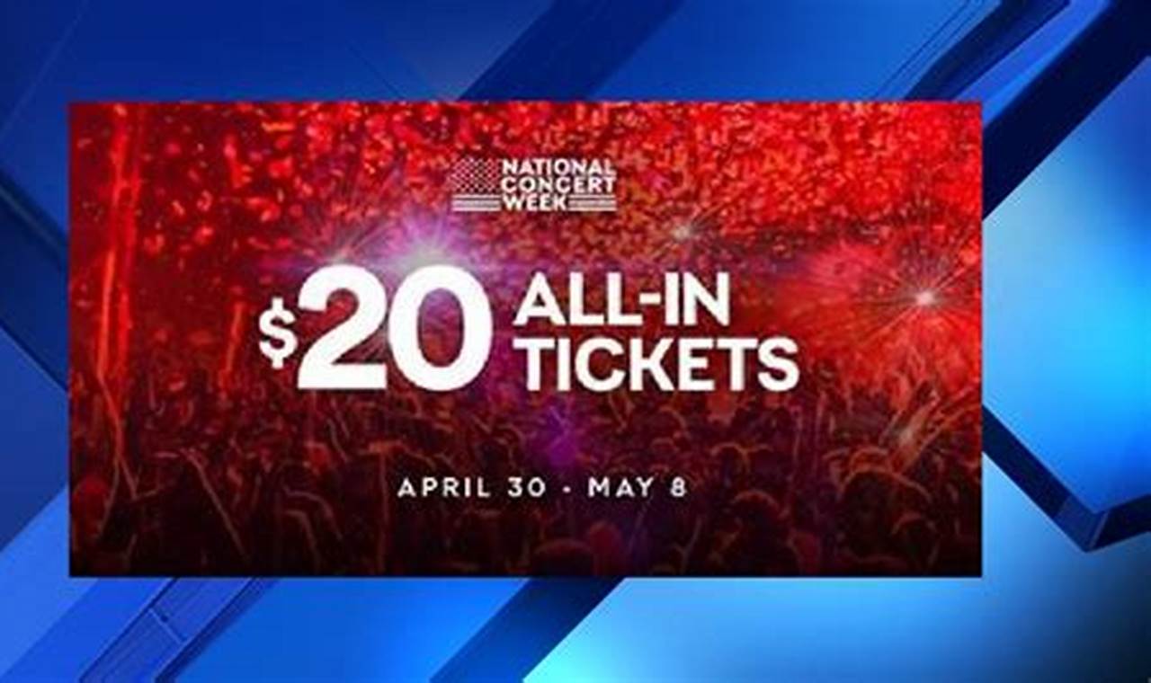 Live Nation $25 Dollar Tickets 2024