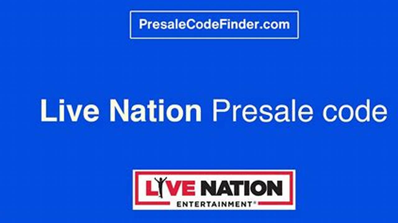 Live Nation Presale Code Kevin Hart