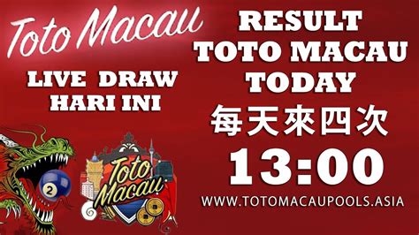 Live Draw Macau Jam 13.00