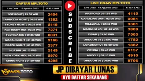 Live Draw Midday