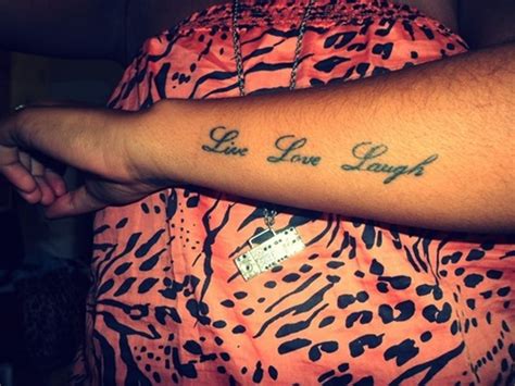 wrist tattoo Live Laugh Love Tattoos Pinterest