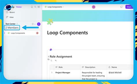Live Share and Loop components