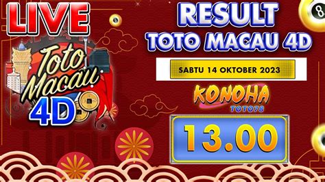 Live Streaming Toto Macau 2020