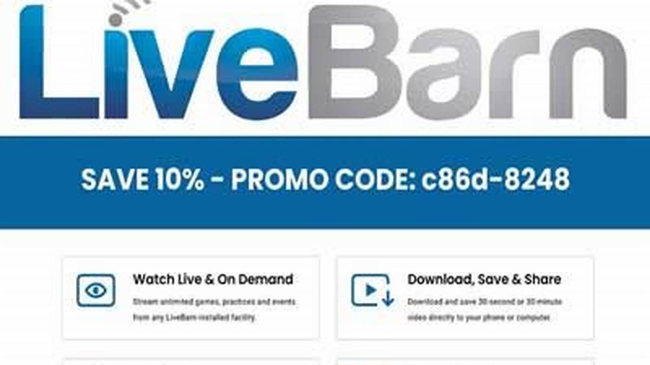 Livebarn Promotion Code 2024