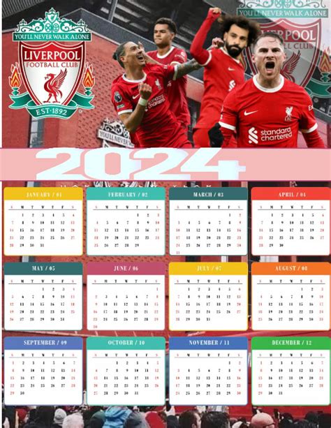 Liverpool Schedule 2024 August