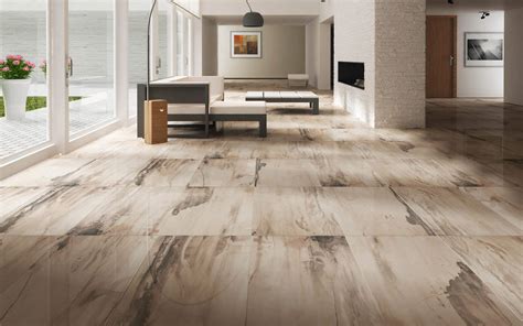 Living Room Beautiful Tile Floors