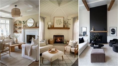 Living Room Decor With Fireplace