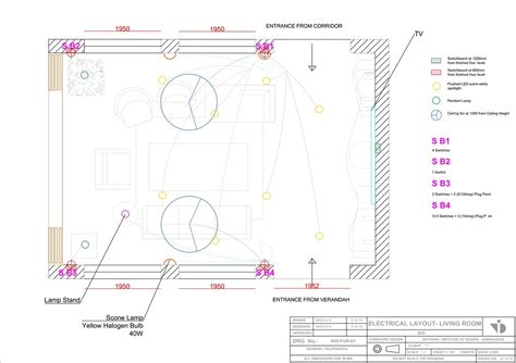 Living Room Electrical Layout