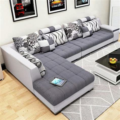 Living Room L Shape Sofa Set Designs With Price