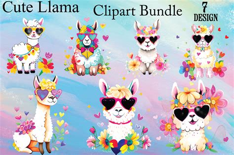 Download Llama Clipart Bundle Files