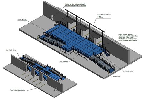 Loading dock for exhibit materials