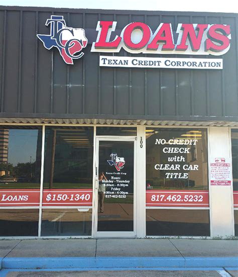Loan Companies In Arlington Texas