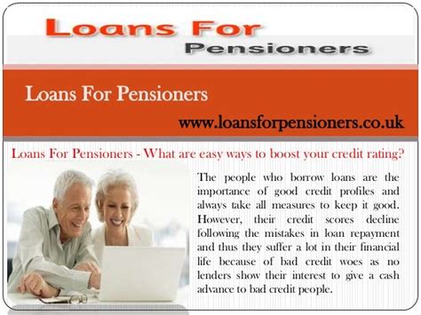 Loans For Pensioners With Bad Credit